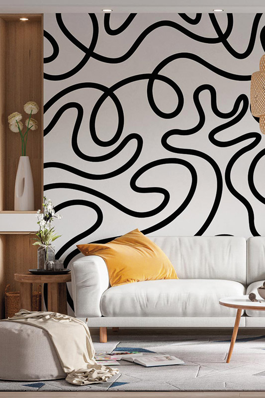 Abstract hand drawn doodle swirl